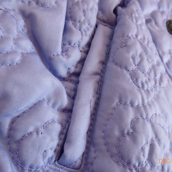 London Fog Periwinkle Quilted Baby Coat with Hood - Picture 3 of 10